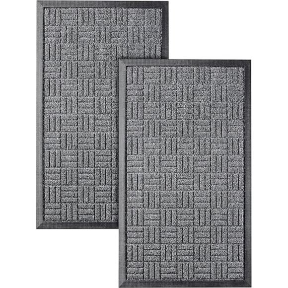 Front Door Mats,2 Pc Set,29.5x17,All Weather Entry and Back Yard,Indoor &Outdoor - Picture 7 of 7